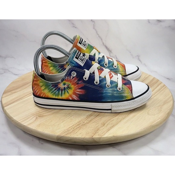 Converse Other - Converse All Star Low Top Size 3Y Multicolor Tie Dye Shoes Sneakers 369279F